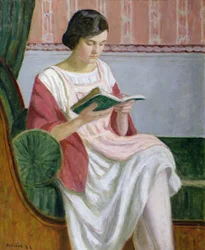 Teresa leyendo, 1922